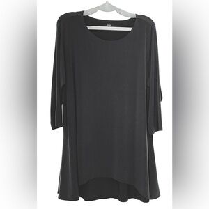 Alfani High-Low Tunic in Charcoal Gray - Sz 2X